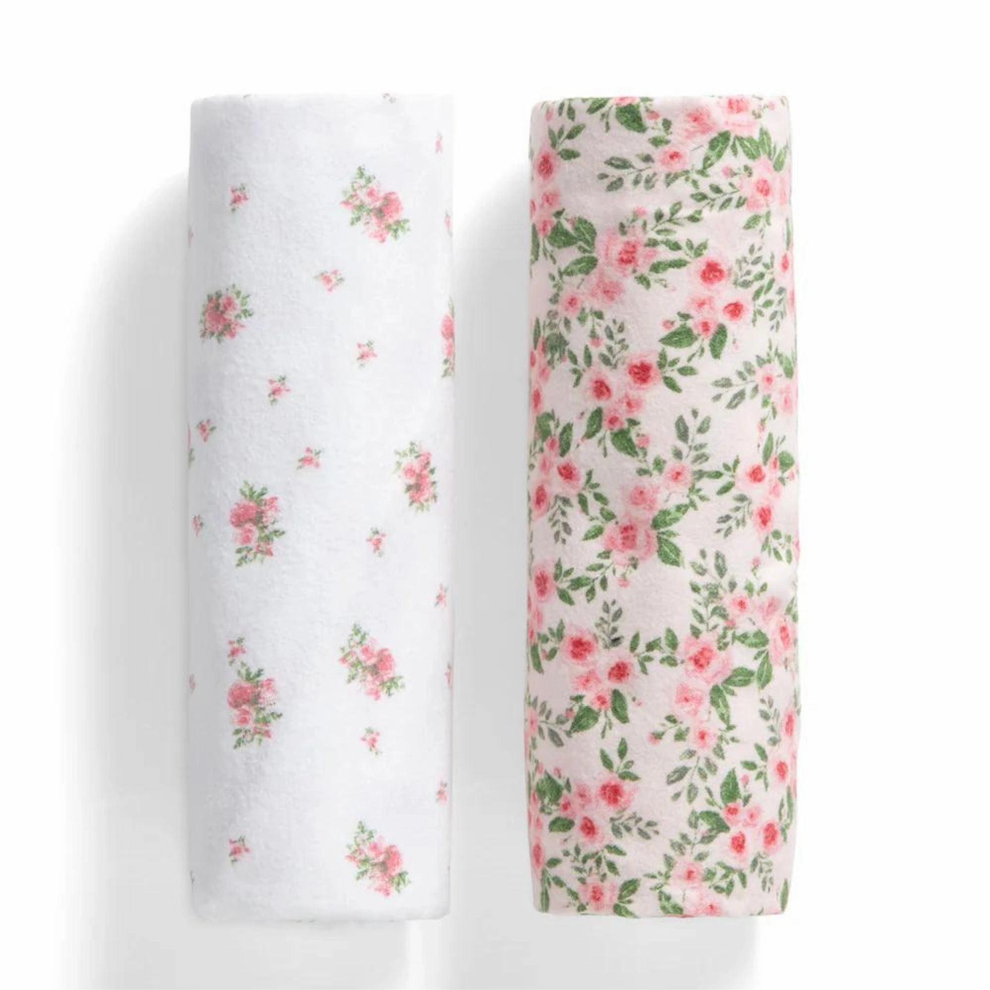 100% Cotton Flannel Baby Receiving Blankets - 2 Pack
