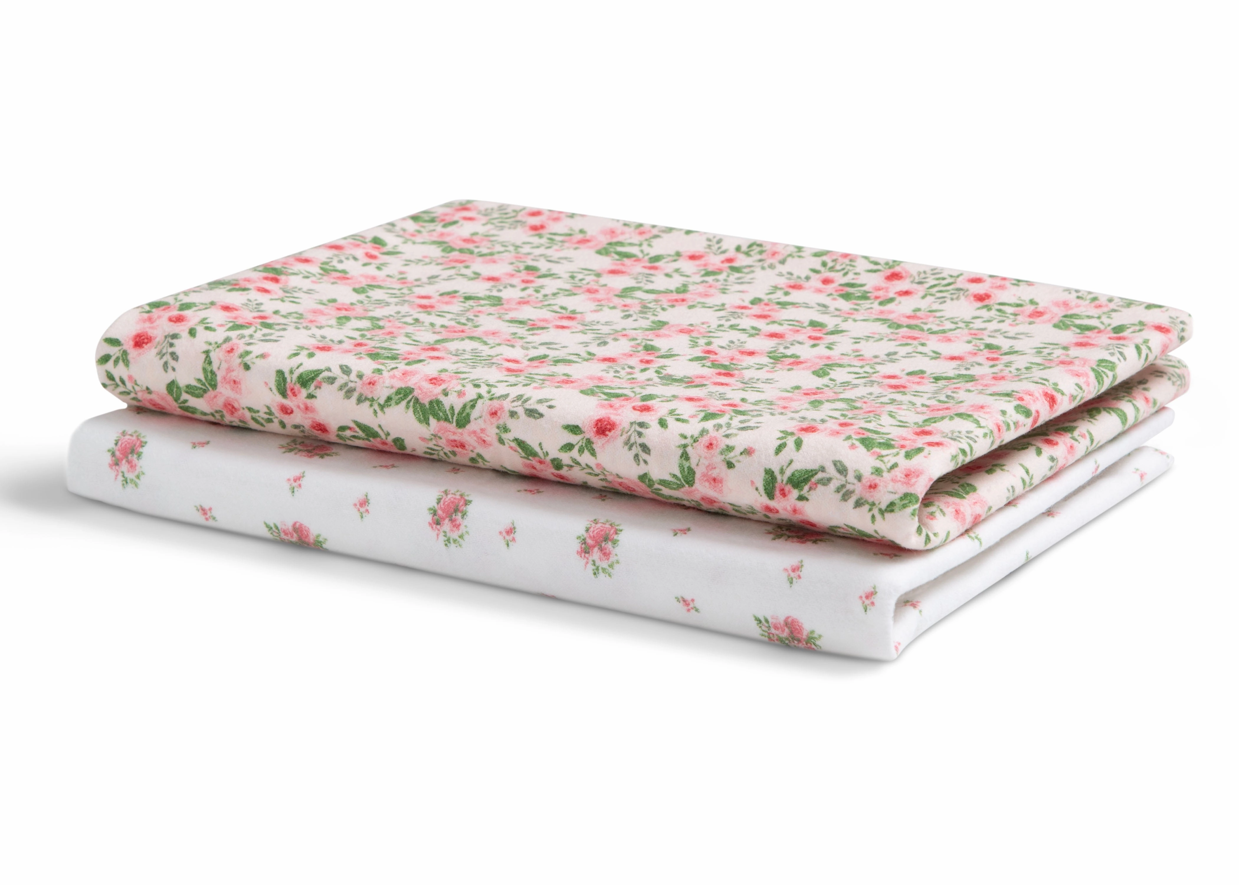 100% Cotton Flannel Baby Receiving Blankets - 2 Pack