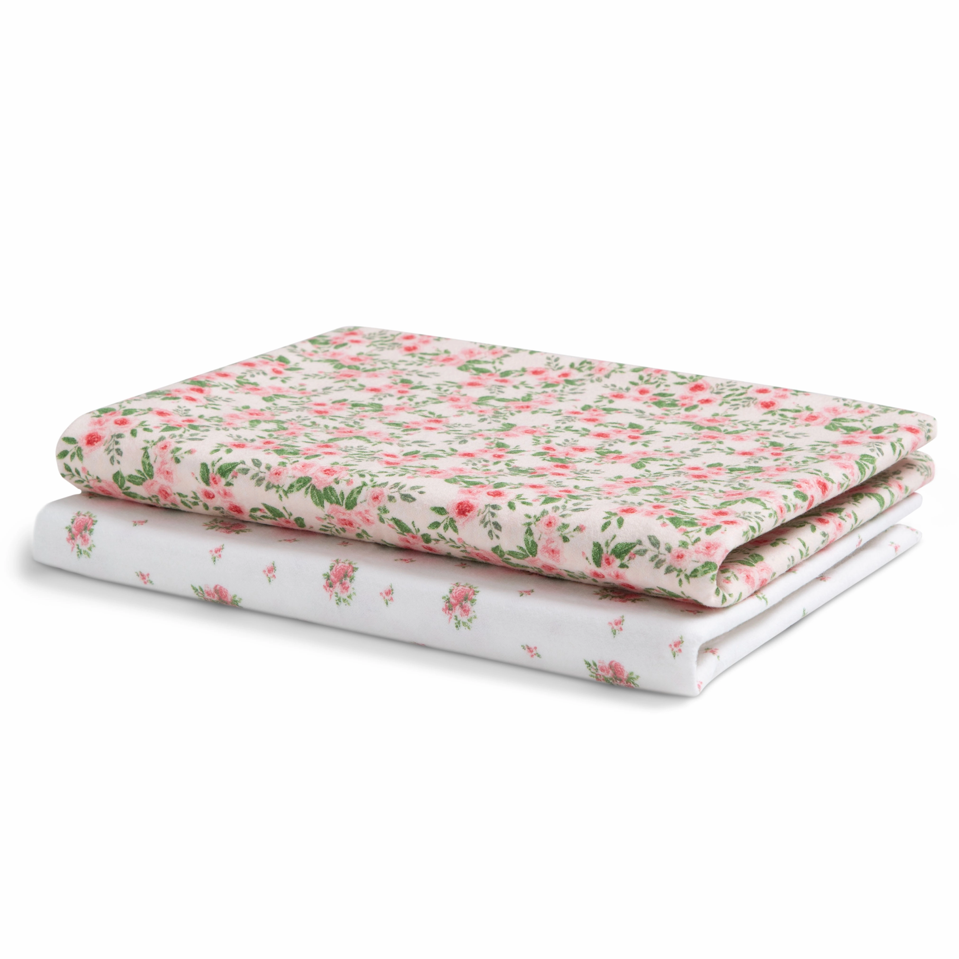 100% Cotton Flannel Baby Receiving Blankets - 2 Pack