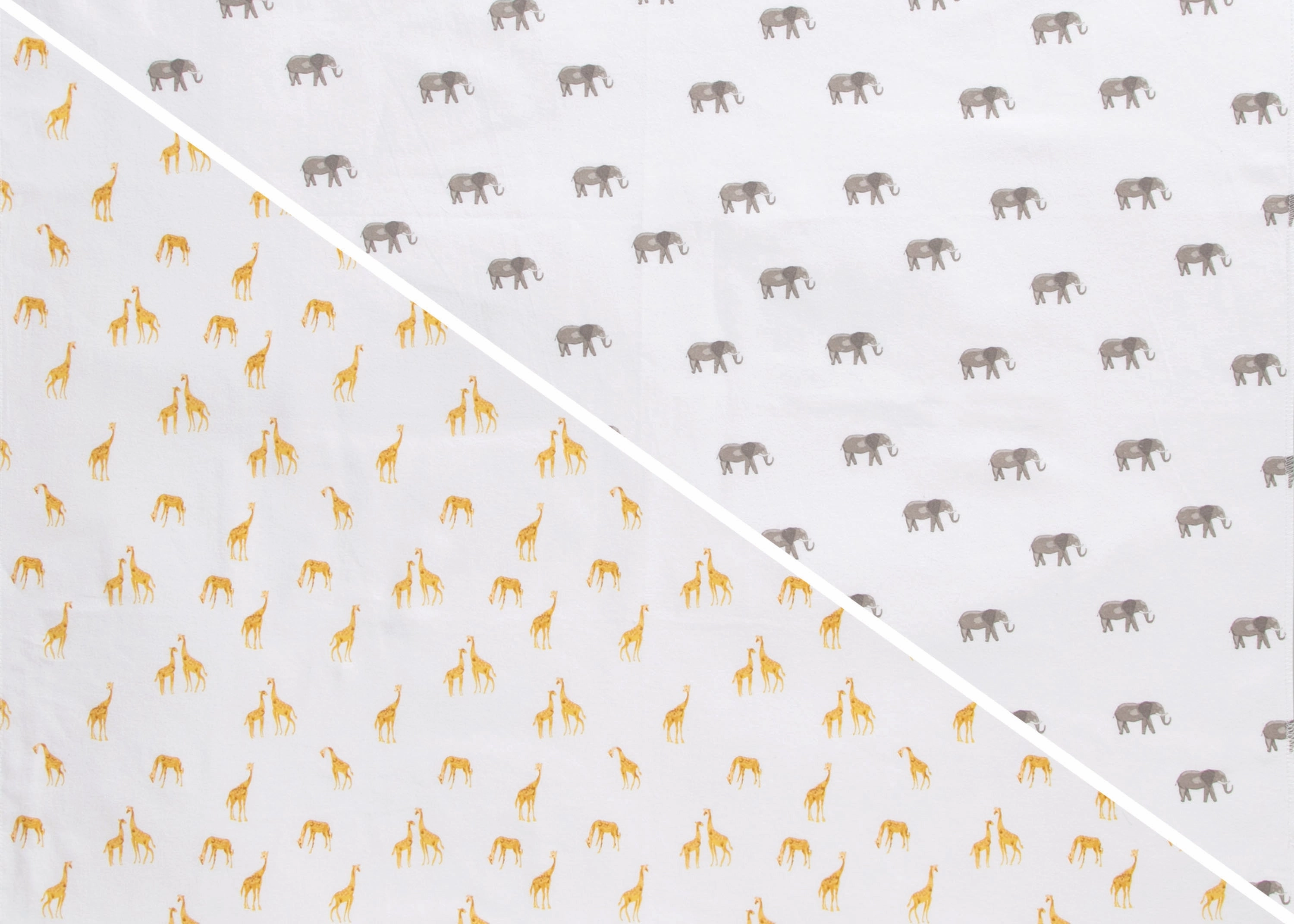 100% Cotton Flannel Baby Receiving Blankets - 2 Pack