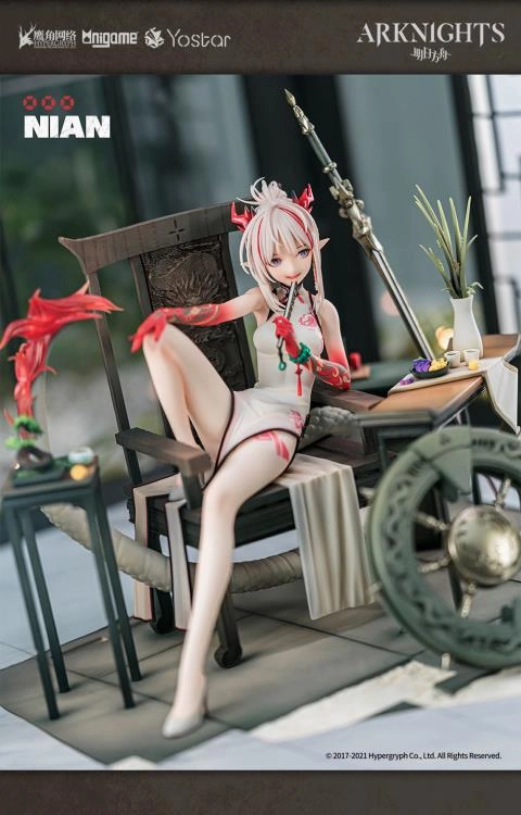 AniGame 1/7 Arknights Nian (Unfettered Freedom Ver.) Scale Statue Figure