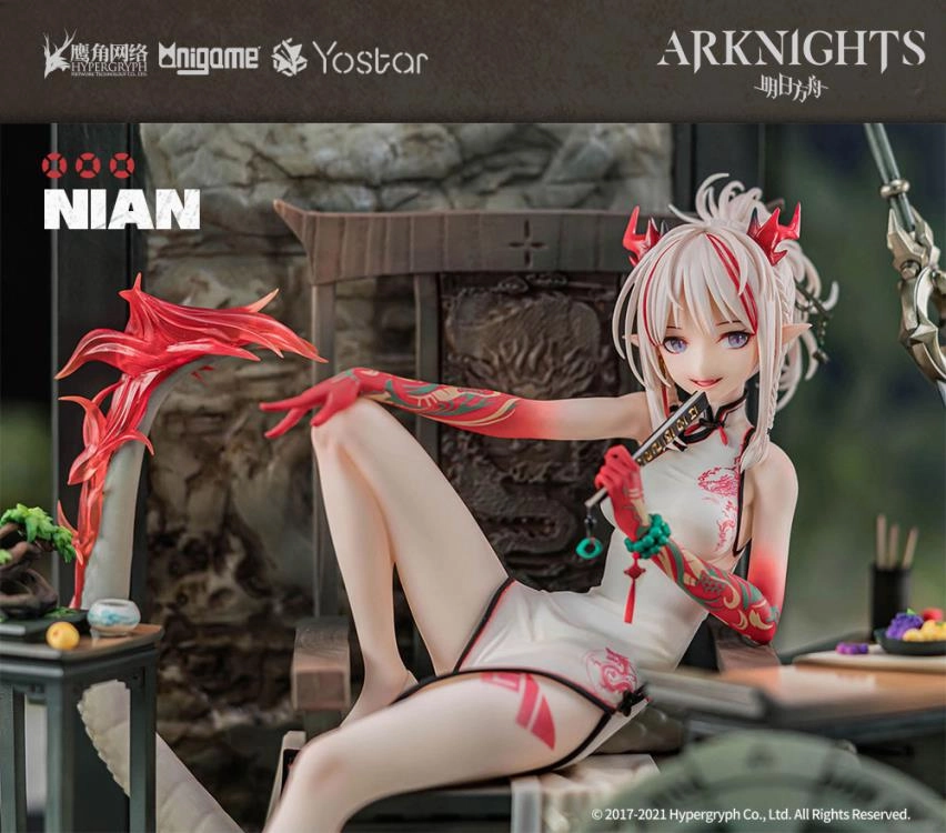 AniGame 1/7 Arknights Nian (Unfettered Freedom Ver.) Scale Statue Figure