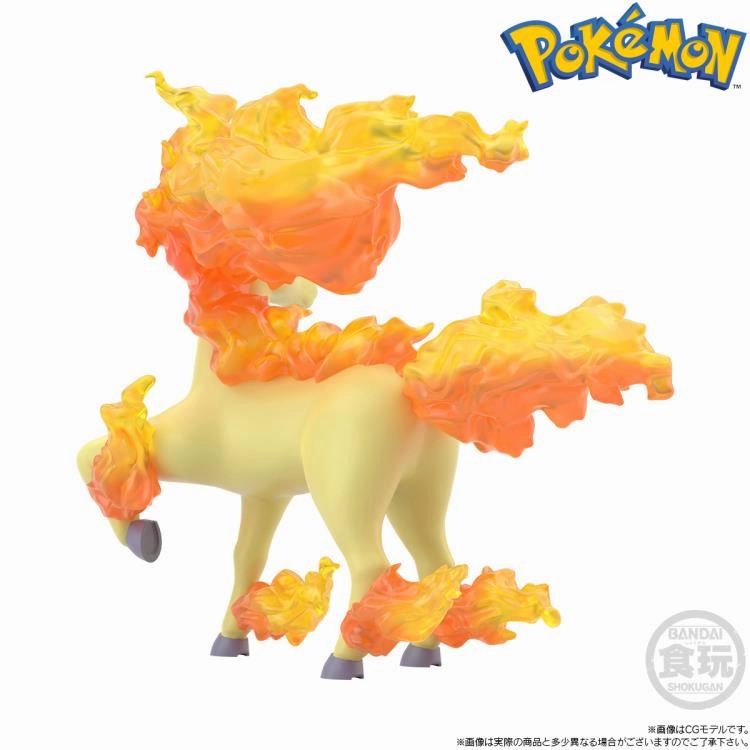 Bandai Pokemon Scale World Kanto Region Blaine, Rapidash and Magmar (Katsura, Gallop and Boober) 3-Pack Trading Figure Set