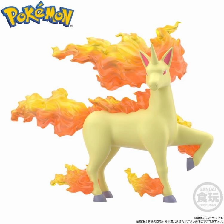 Bandai Pokemon Scale World Kanto Region Blaine, Rapidash and Magmar (Katsura, Gallop and Boober) 3-Pack Trading Figure Set