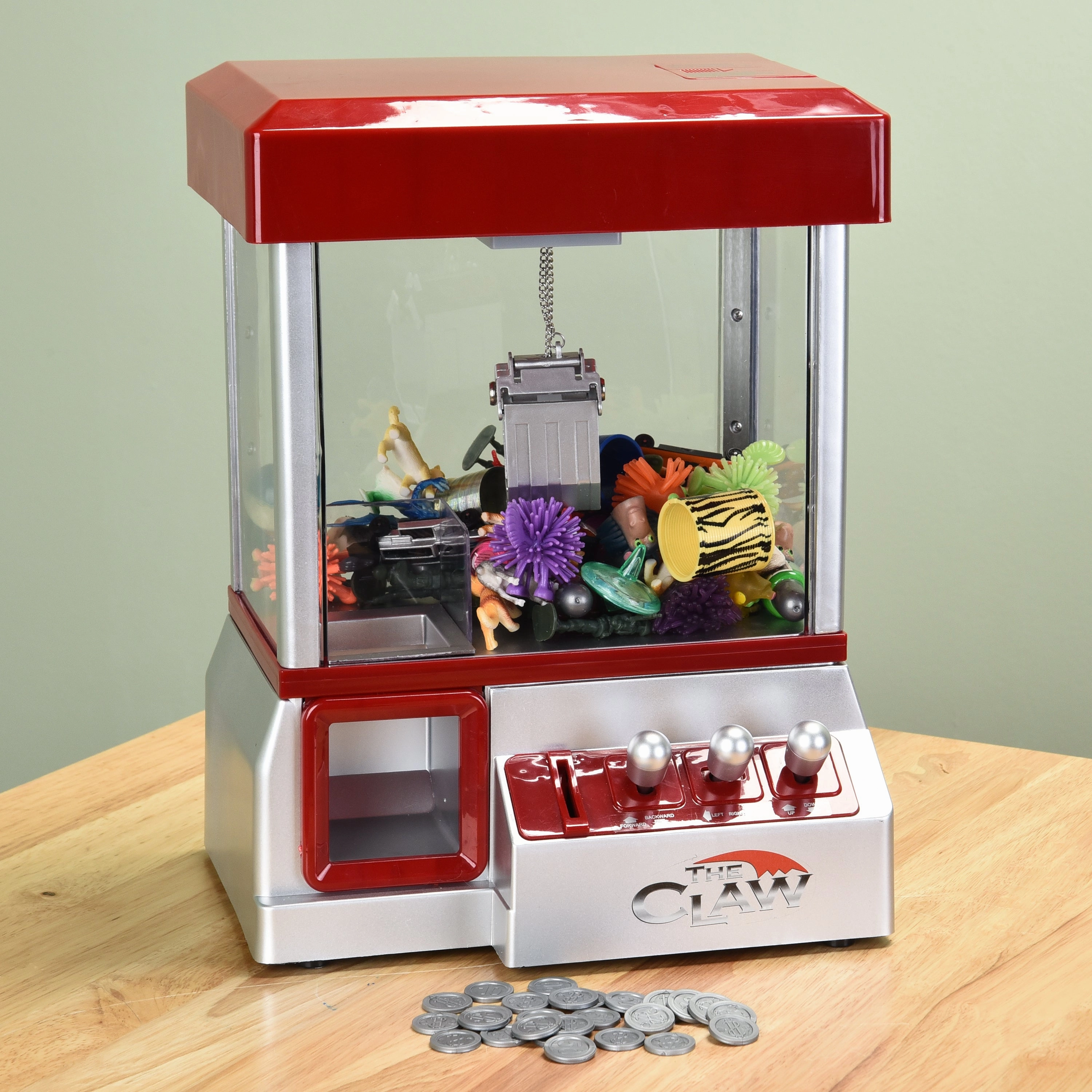 Carnival Crane Game | Classic Claw Machine with Music, Tokens & Prize Drop Fun