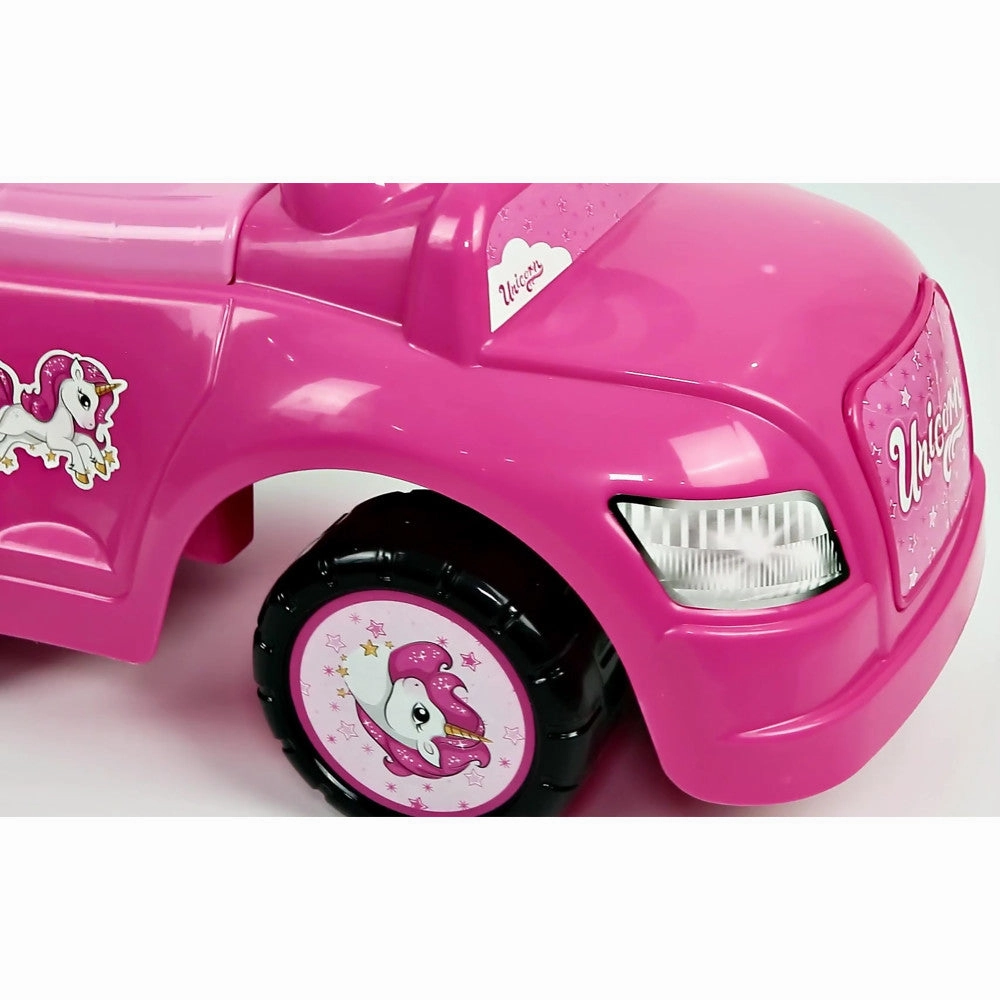 Dolu - Unicorn & Pink Ride On Car - 4-in-1 Versatility