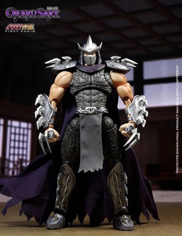 First Gokin NT-02 Oraku Saki (Shredder) Teenage Mutant Ninja Turtles TMNT Action Figure