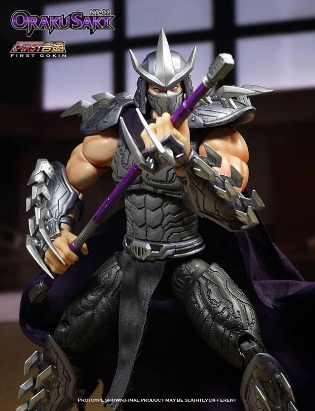 First Gokin NT-02 Oraku Saki (Shredder) Teenage Mutant Ninja Turtles TMNT Action Figure