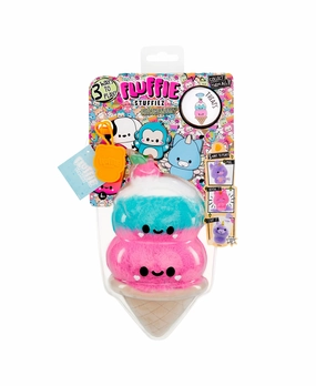 Fluffie Stuffiez 3-in-1 Interactive Small Plush Double Scoop Ice Cream