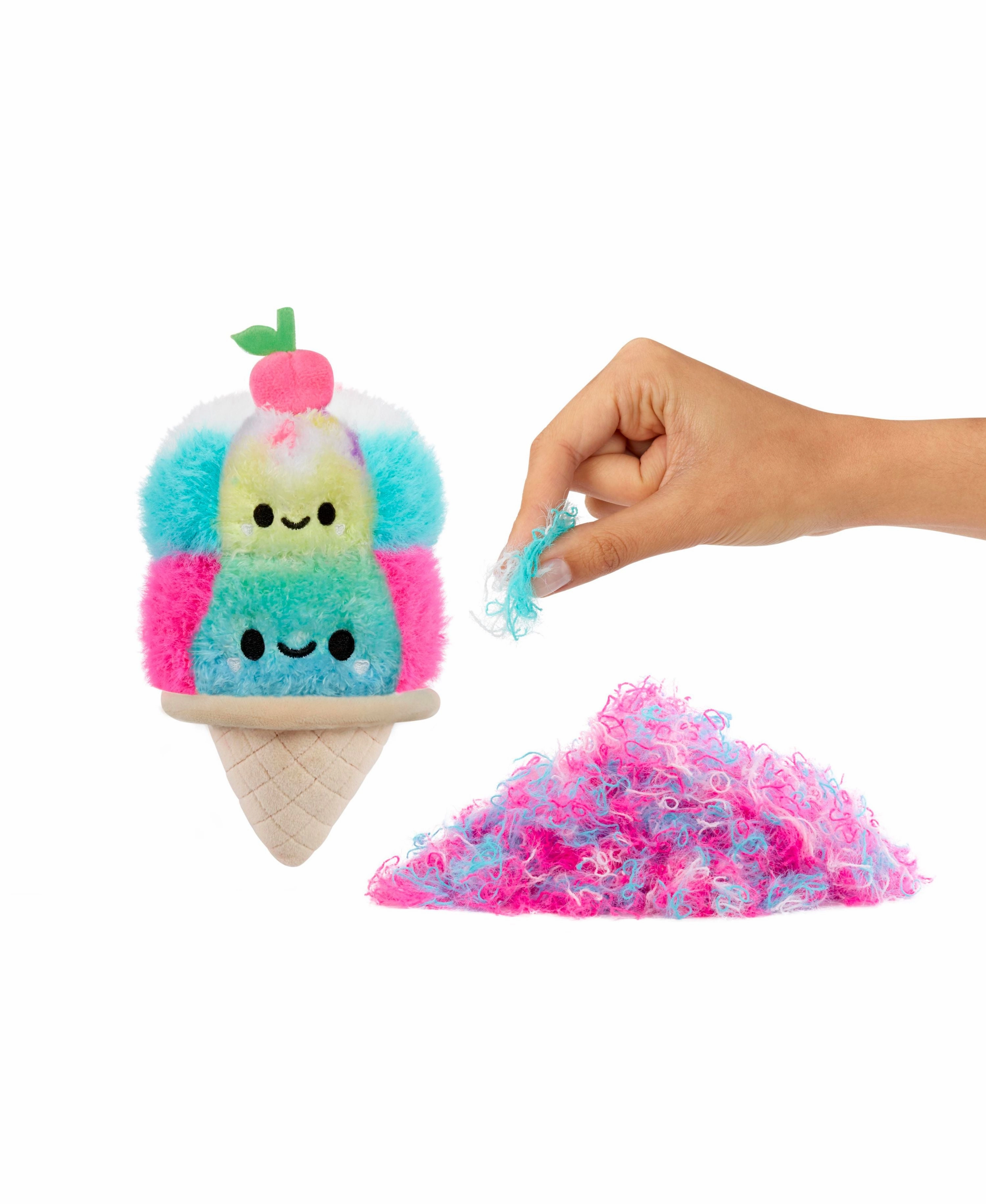 Fluffie Stuffiez 3-in-1 Interactive Small Plush Double Scoop Ice Cream