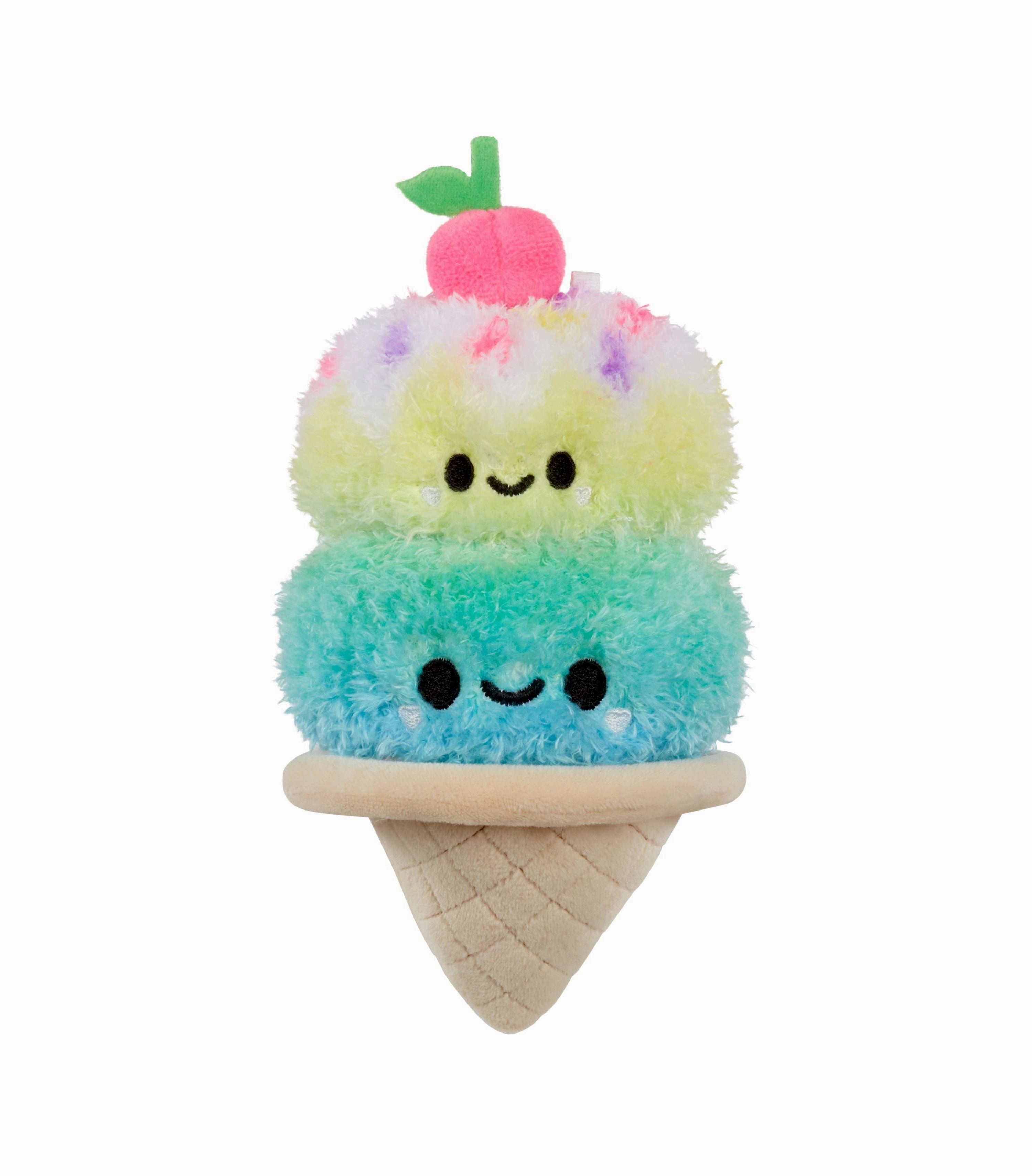 Fluffie Stuffiez 3-in-1 Interactive Small Plush Double Scoop Ice Cream