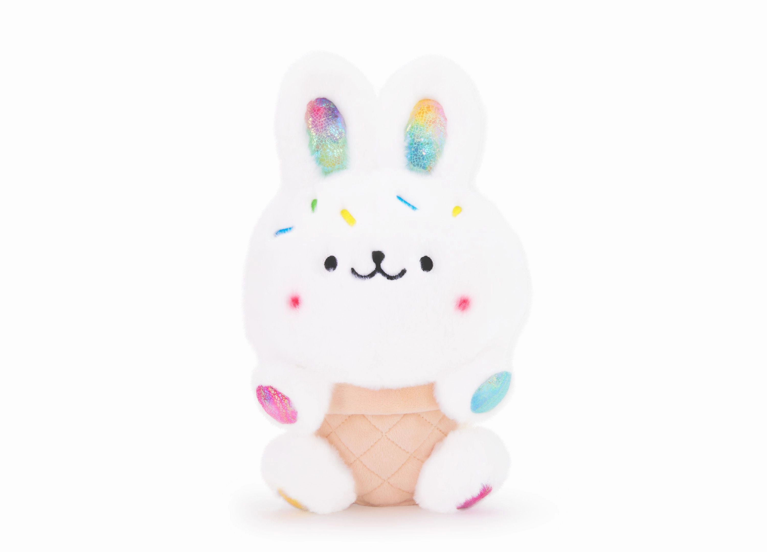 Geoffrey's Toy Box 10 inch Bunny Ice Cream Cone Plush - Sprinkle Accents