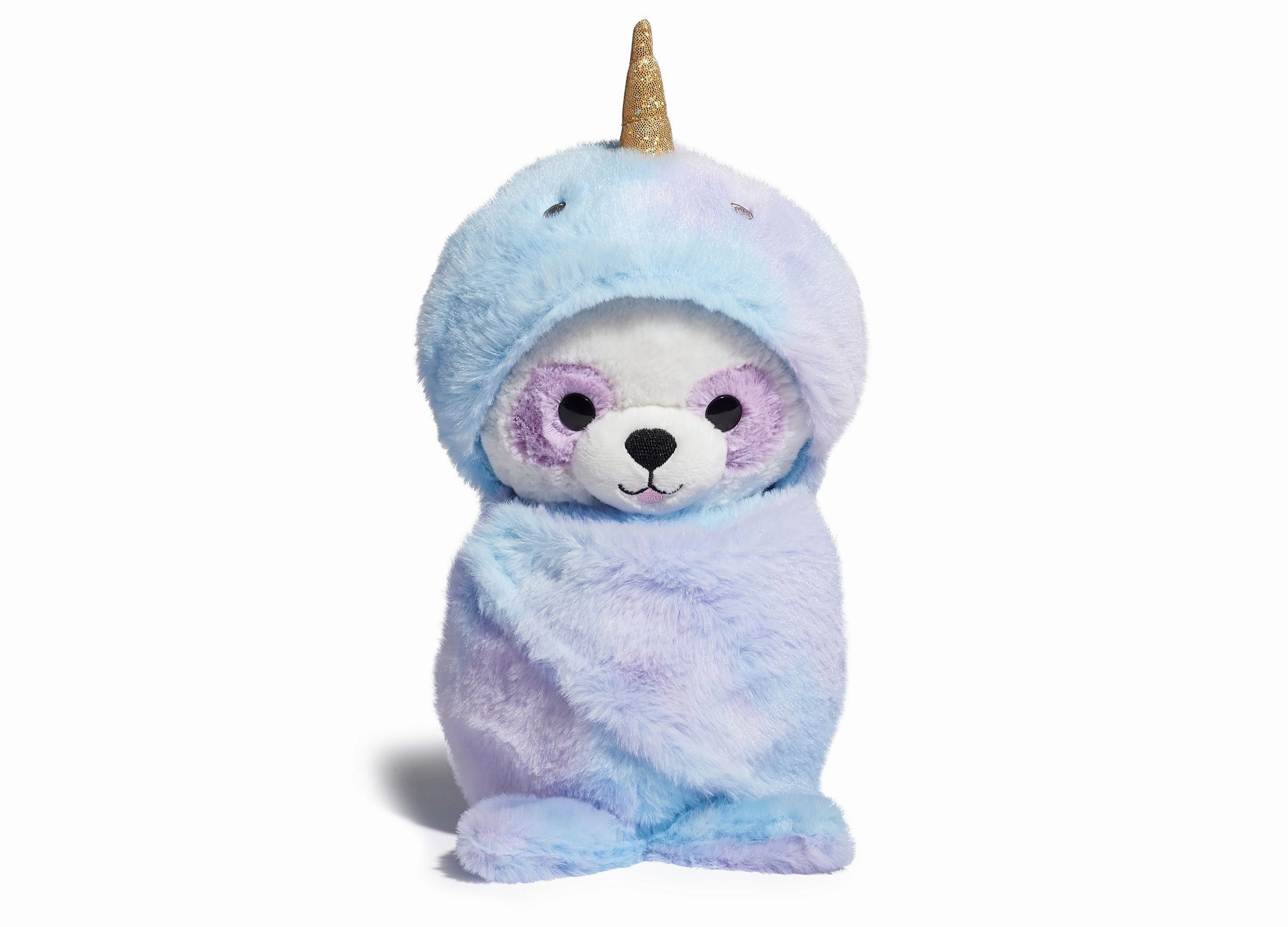 Geoffrey's Toy Box 10 inch Cozie Friends Panda Narwhal Plush - Exclusive to Macy's