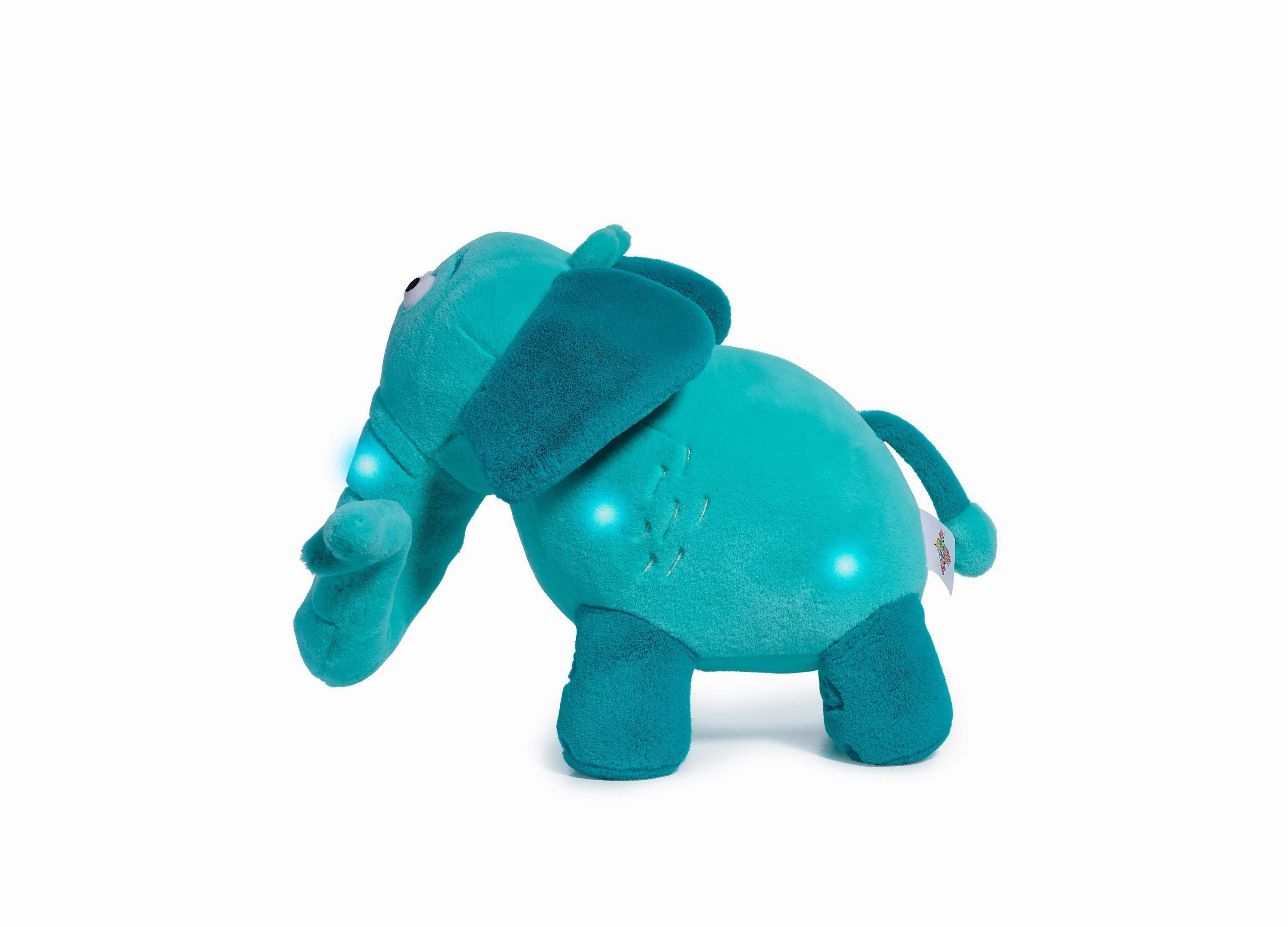 Geoffrey's Toy Box 14 inch LED Elephant Buddies Plush with Sound - Created for Macys
