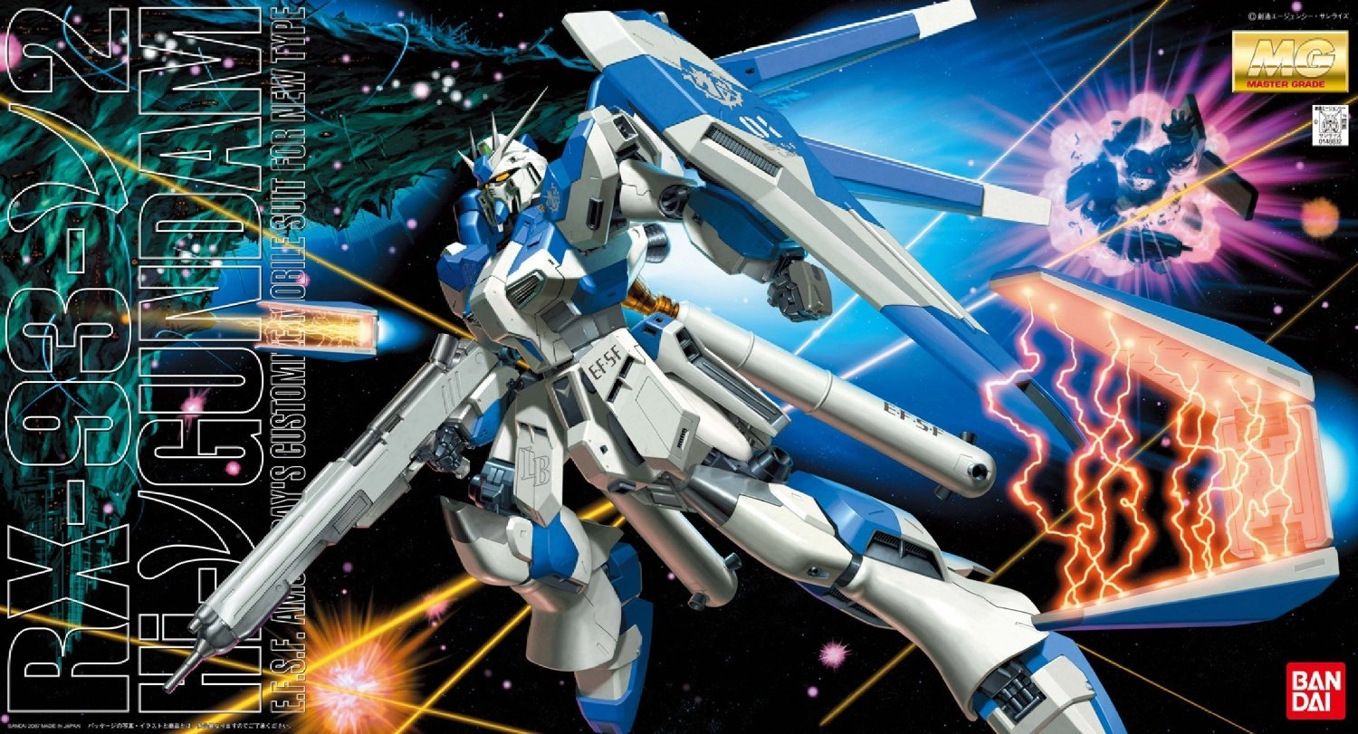 Gundam 1/100 MG Char's Counterattack MG RX-93-V2 Hi-V Hi-Nu Gundam Model Kit