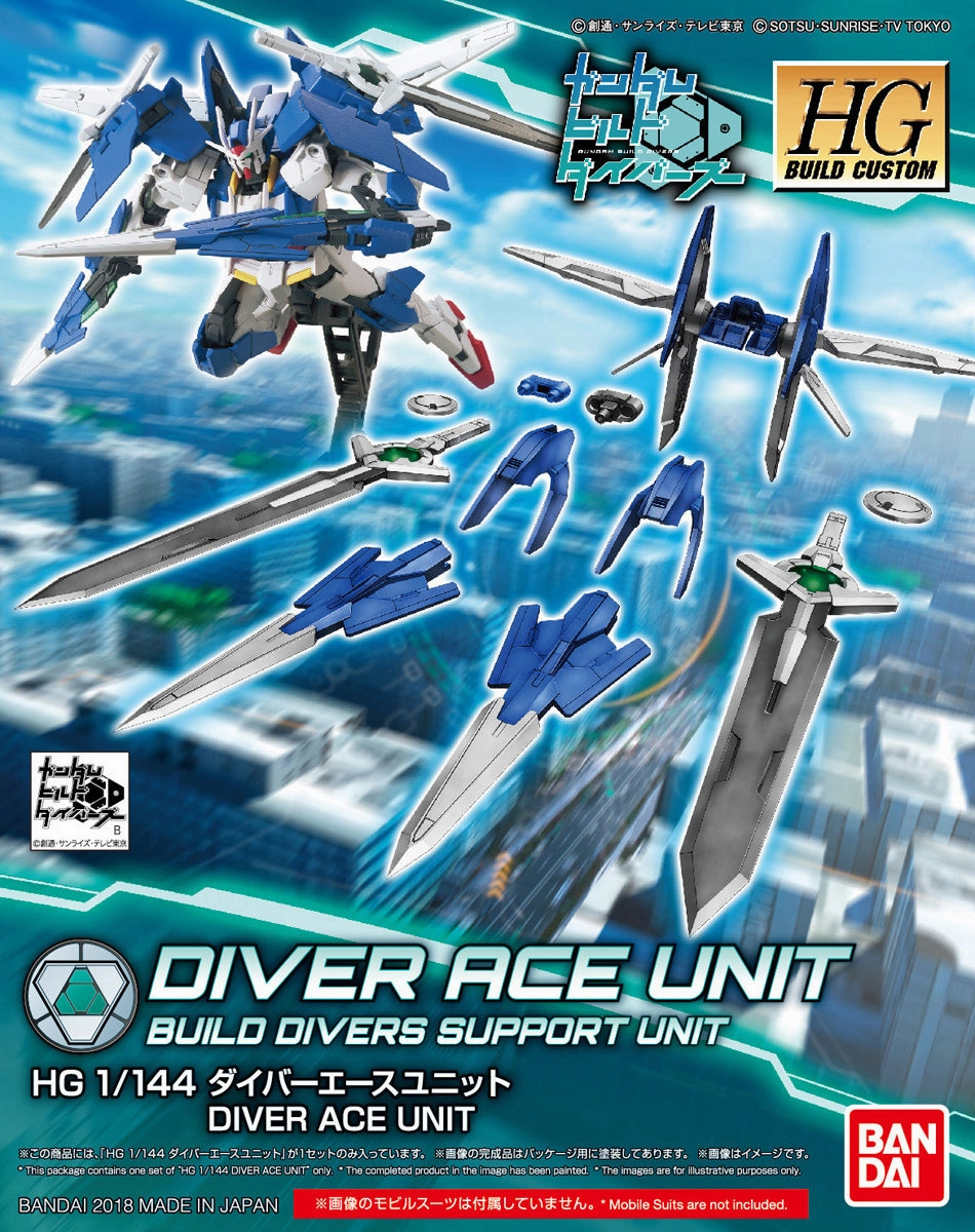Gundam 1/144 HGBC #036 Diver Ace Unit Build Custom Model Kit