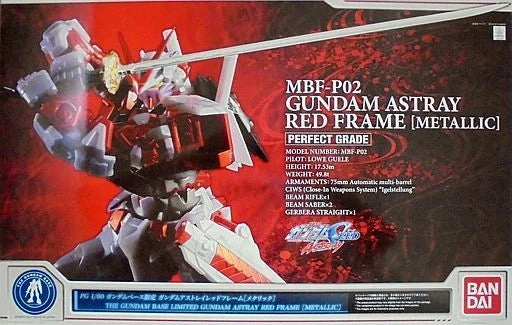 Gundam 1/60 PG Seed Astray MBF-P02 Astray Red Frame (Metallic/Pearl) Model Kit
