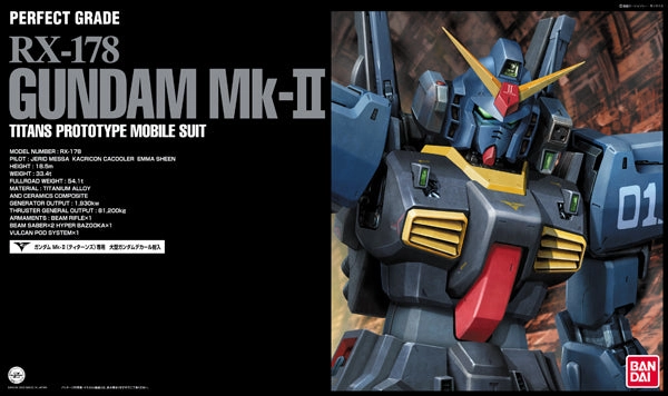 Gundam 1/60 PG Zeta Gundam RX-178 Gundam Mk-II (Titans) Model Kit