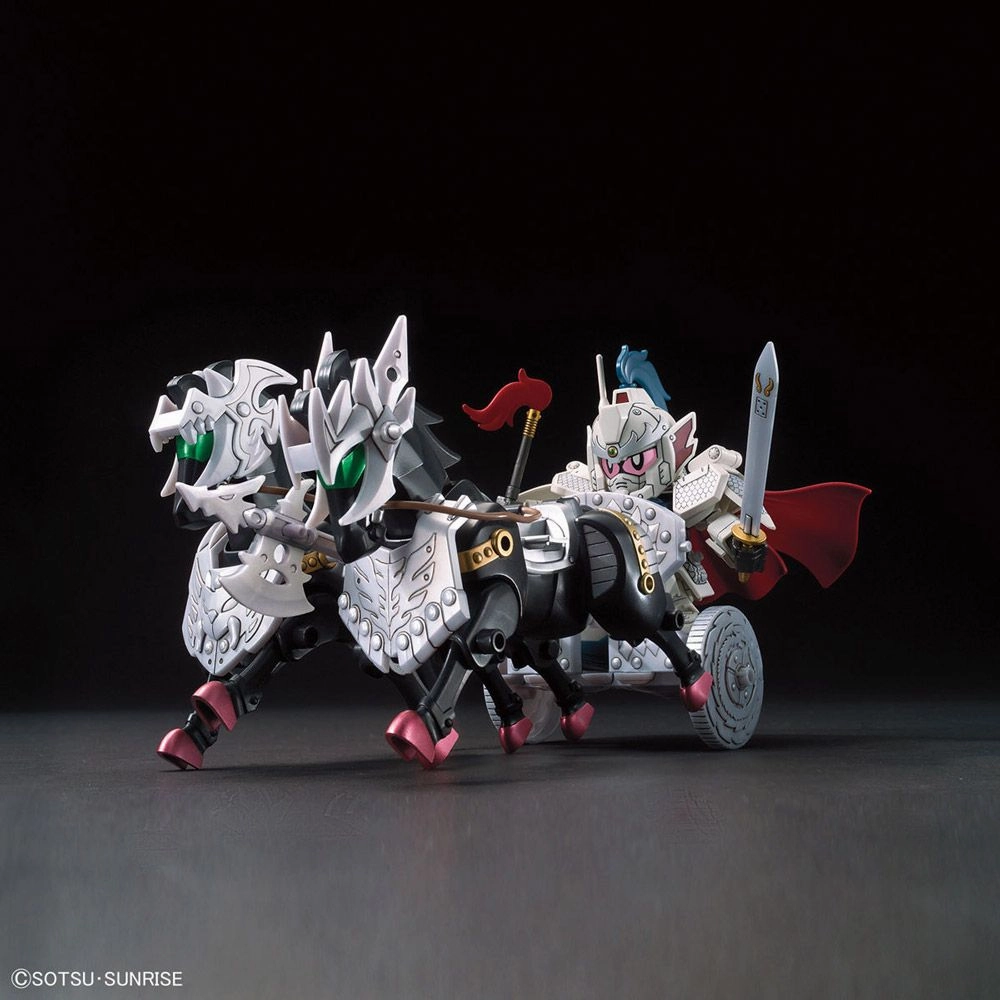 Gundam SD BB #406 GongSun Zan Ez-8 & Four Symbols Ogre Armor Chariot Model Kit