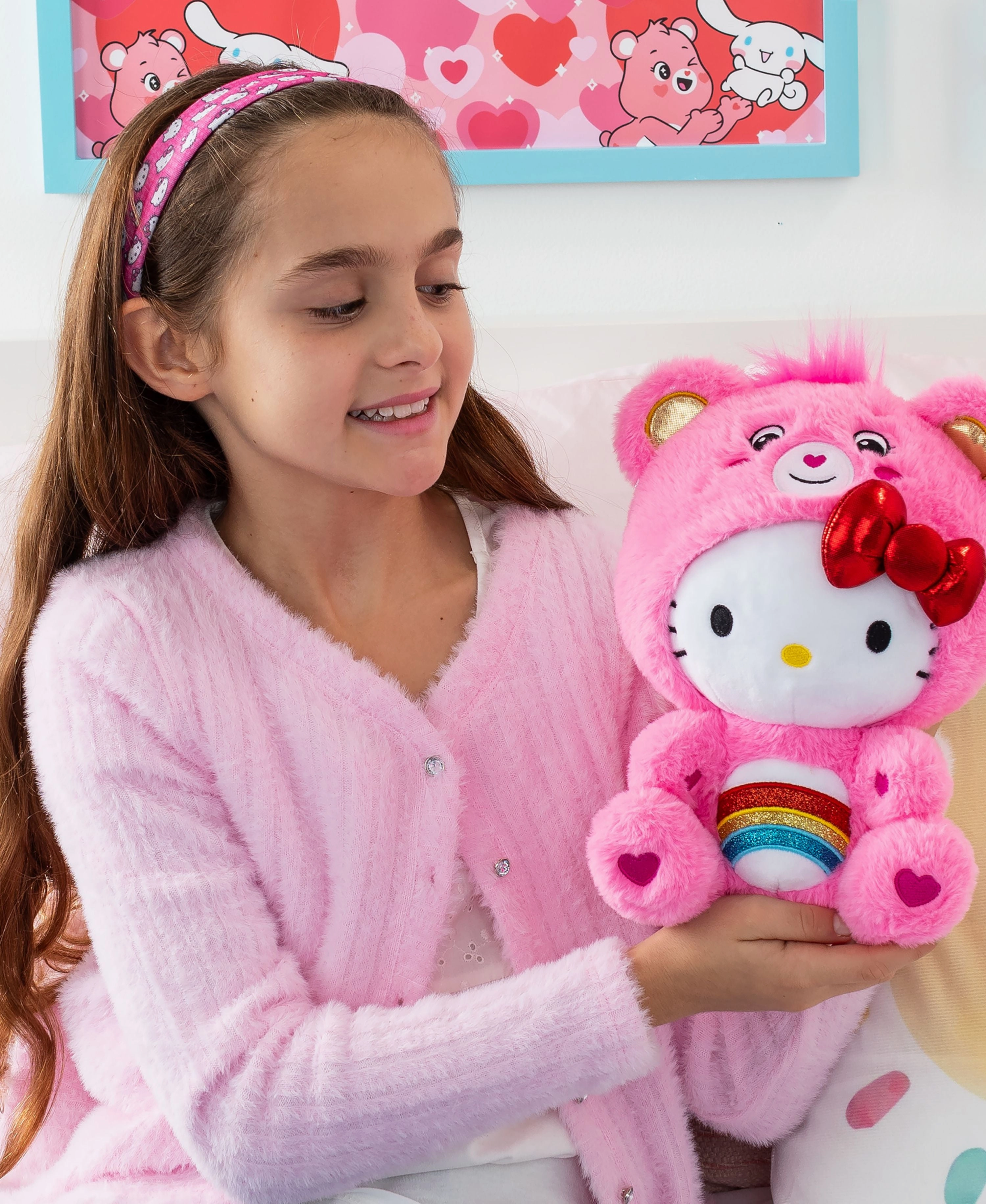 Hello Kitty Care Bears 10 inch Cheer Bear Plush Toy