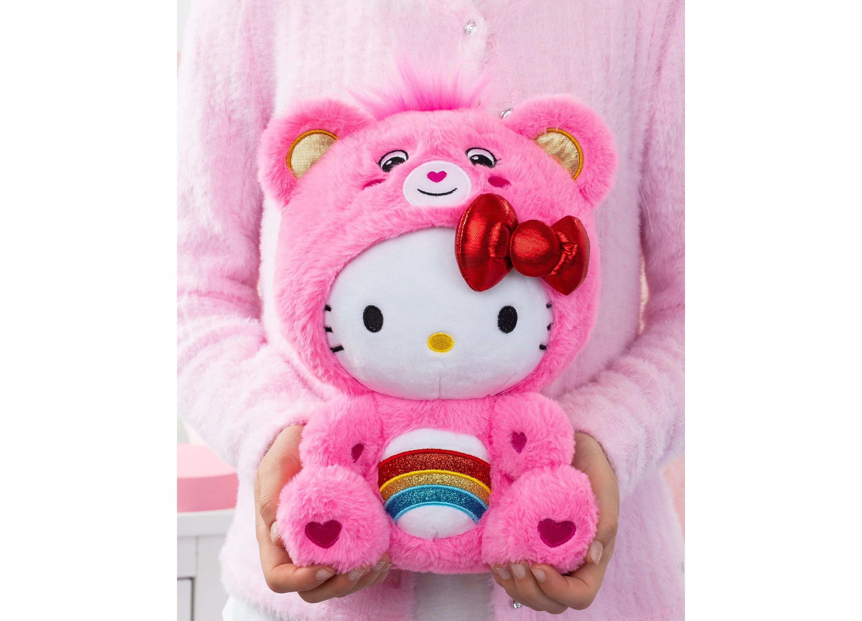 Hello Kitty Care Bears 10 inch Cheer Bear Plush Toy