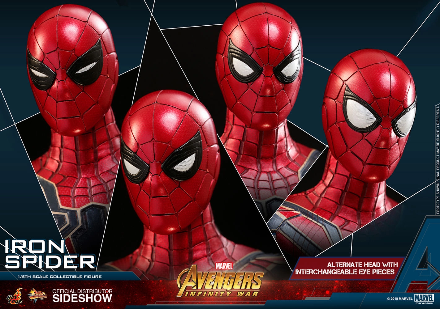 Hot Toys 1/6 Avengers Infinity War Iron Spider Sixth Scale Figure MMS482