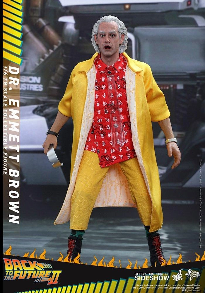 Hot Toys 1/6 Back to the Future II Dr. Emmeret Brown Sixth Scale Figure MMS380