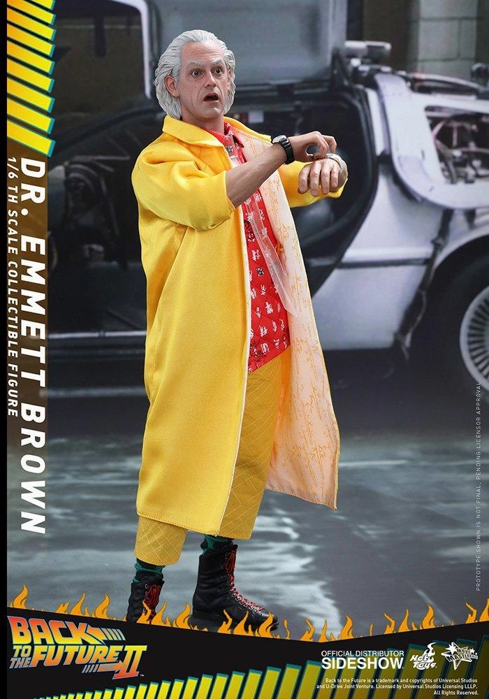 Hot Toys 1/6 Back to the Future II Dr. Emmeret Brown Sixth Scale Figure MMS380