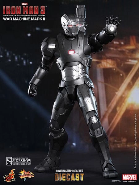 Hot Toys 1/6 Iron Man 3 War Machine Mark II Diecast Iron Man Sixth Scale Figure MMS198-D03