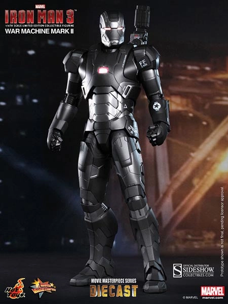 Hot Toys 1/6 Iron Man 3 War Machine Mark II Diecast Iron Man Sixth Scale Figure MMS198-D03