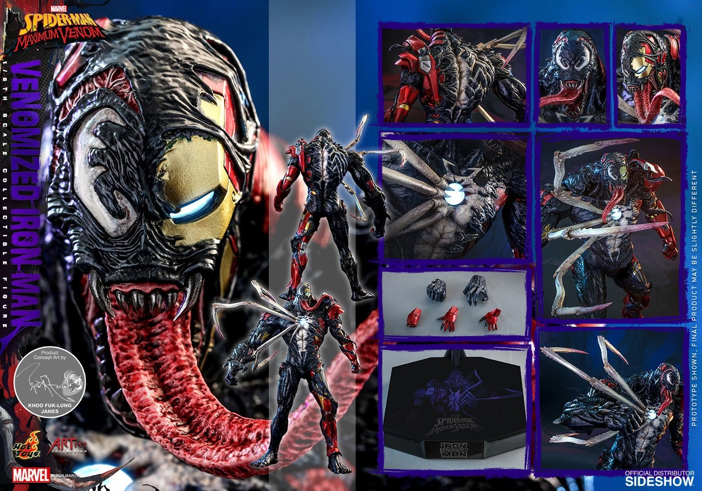 Hot Toys 1/6 Scale Figure - Venomized Iron Man (Spider-Man: Maximum Venom)