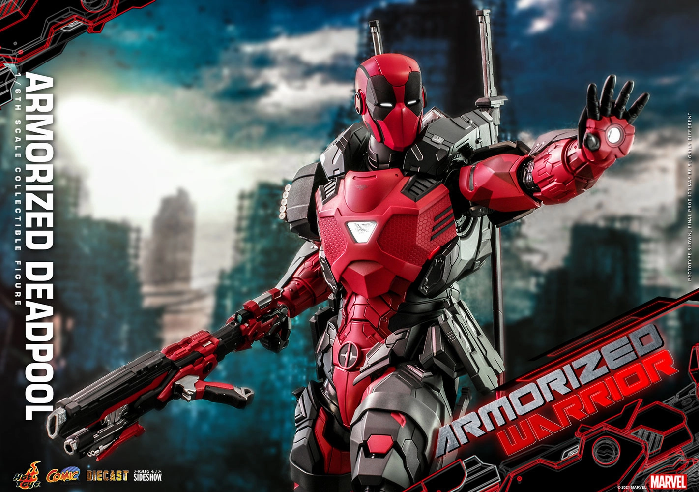 Hot Toys Comic Masterpiece 1/6 Scale Figure - Armorized Deadpool