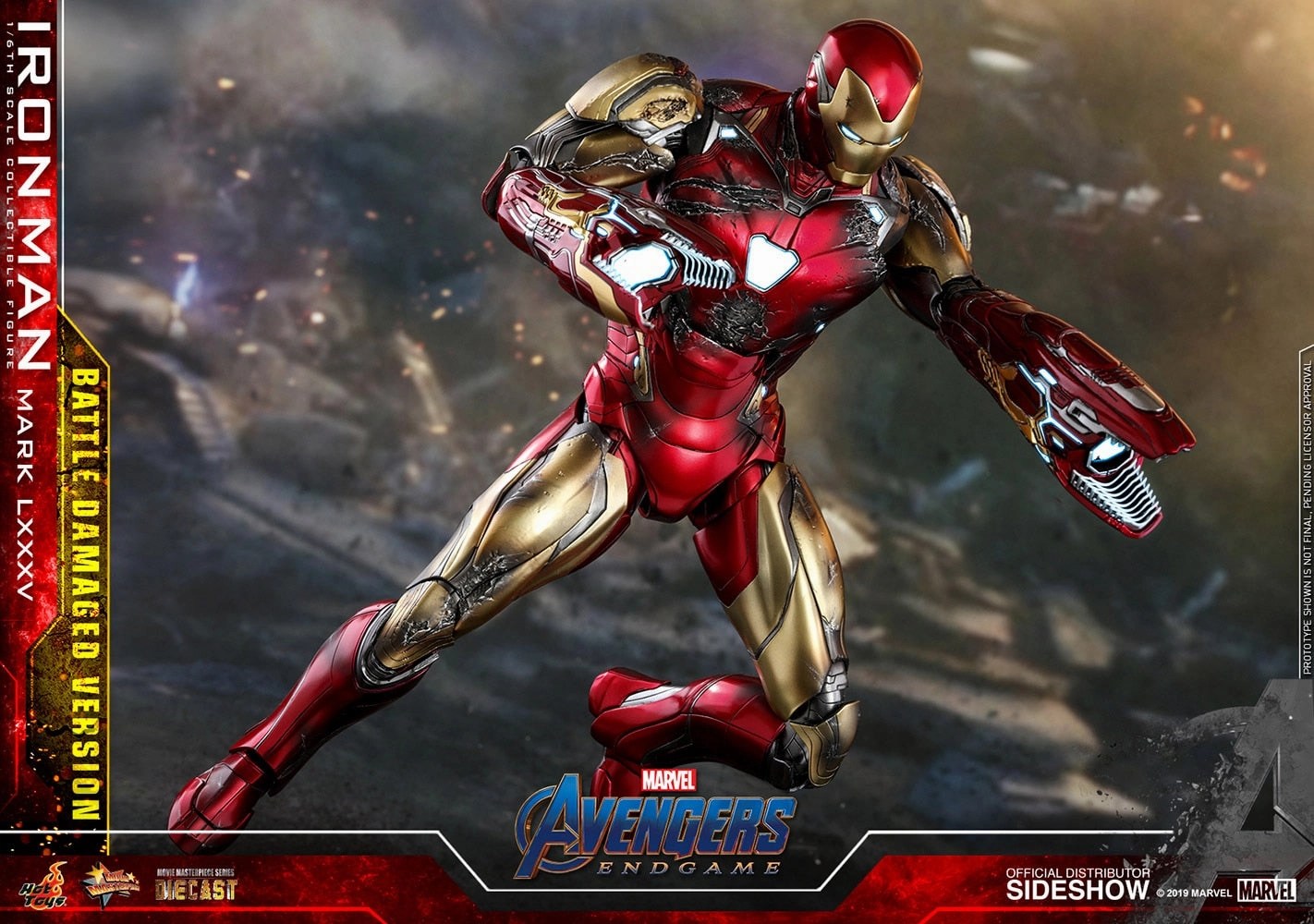 Hot Toys Movie Masterpiece 1/6 Scale Figure - Avengers: Endgame - Iron Man Mark LXXXV (Battle Damaged Version)