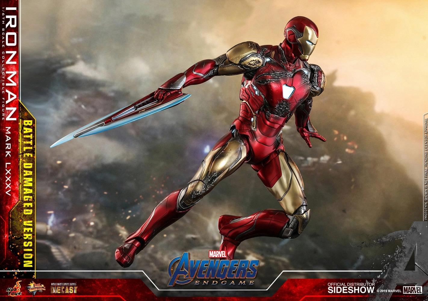 Hot Toys Movie Masterpiece 1/6 Scale Figure - Avengers: Endgame - Iron Man Mark LXXXV (Battle Damaged Version)