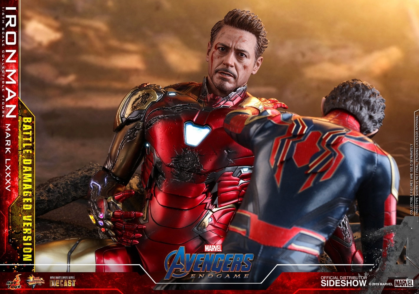 Hot Toys Movie Masterpiece 1/6 Scale Figure - Avengers: Endgame - Iron Man Mark LXXXV (Battle Damaged Version)