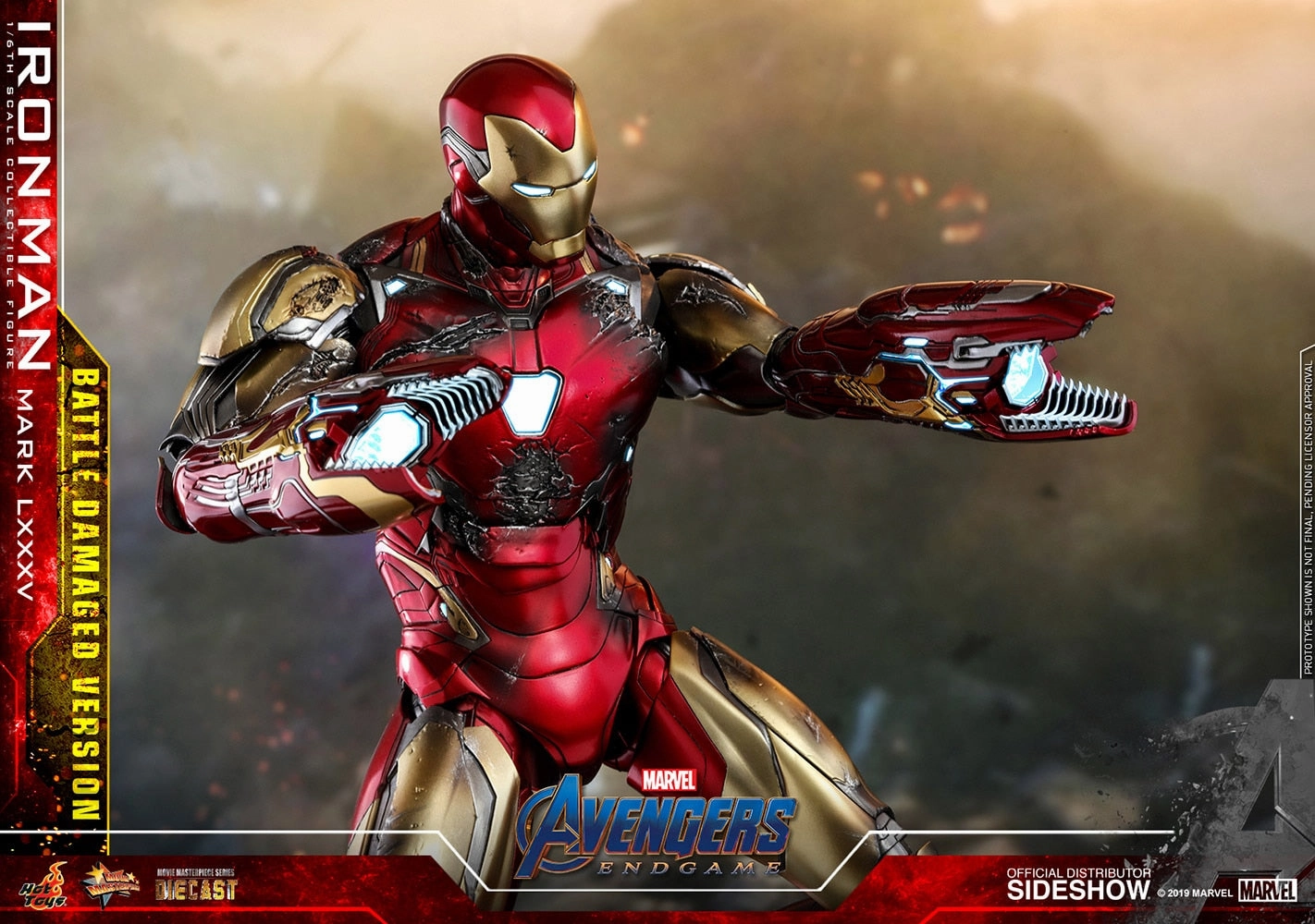 Hot Toys Movie Masterpiece 1/6 Scale Figure - Avengers: Endgame - Iron Man Mark LXXXV (Battle Damaged Version)