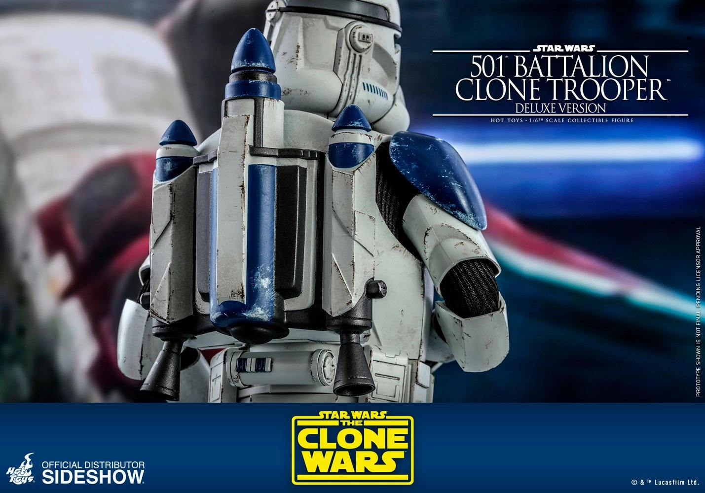 Hot Toys TV Masterpiece 1/6 Scale Figure - 501st Battalion Clone Trooper - Deluxe (The Clone Wars)