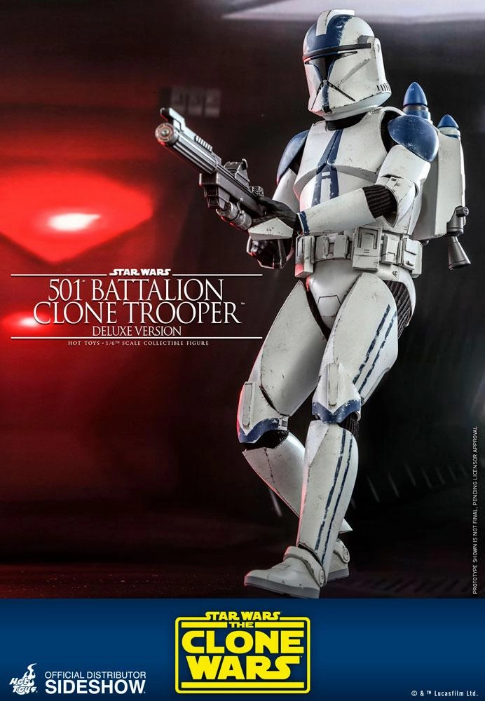 Hot Toys TV Masterpiece 1/6 Scale Figure - 501st Battalion Clone Trooper - Deluxe (The Clone Wars)