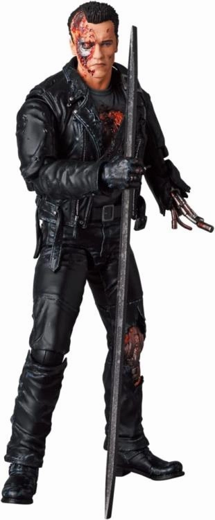 Mafex No. 191 Terminator 2: Judgement Day T-800 (Battle Damage Ver.) Action Figure Medicom