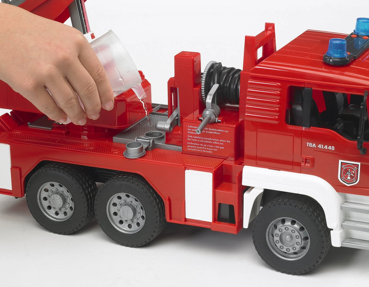 MAN TGA Fire Engine with Ladder Water Pump, Light-Sound Module