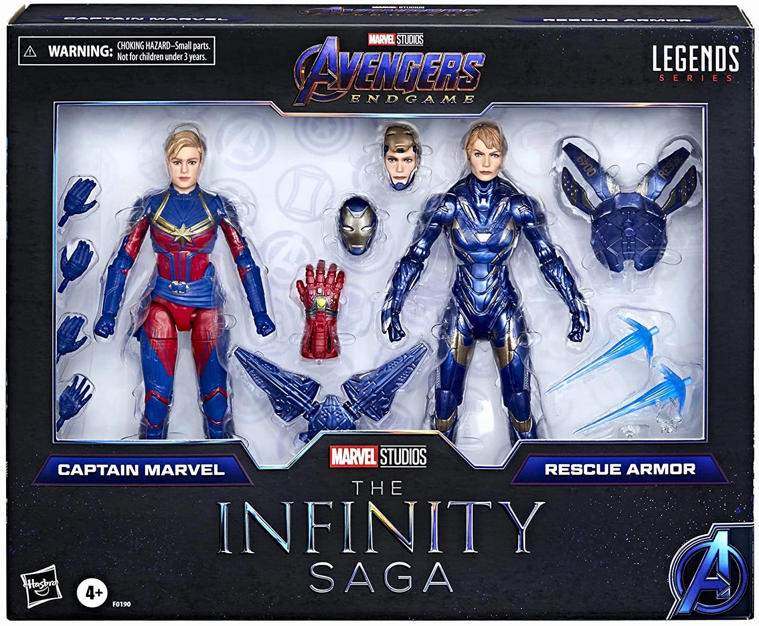 Marvel Legends The Infinity Saga Captain Marvel and Rescue Armor 2 Pack Action Figure
