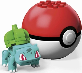 Mega Construx Pokemon Buildable Bulbasaur Figure & Poke Ball