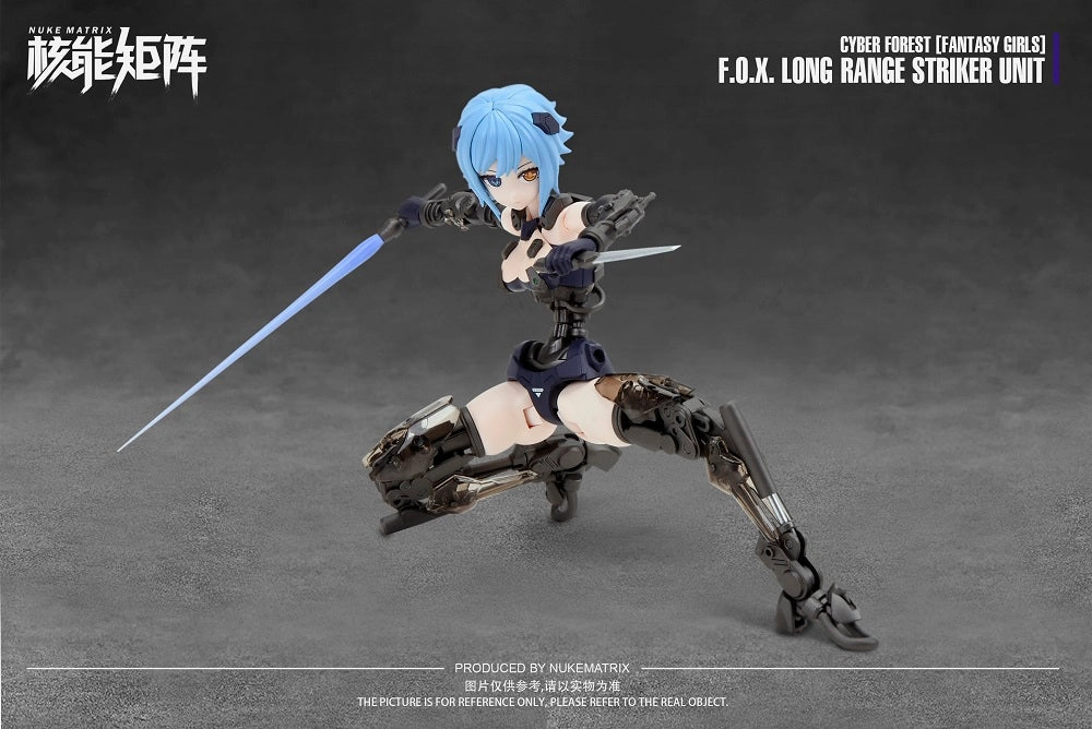 Nuke Matrix Fantasy Girls Cyber Forest F.O.X. Long-Range Striker Unit Vivienne Hayha Model Kit