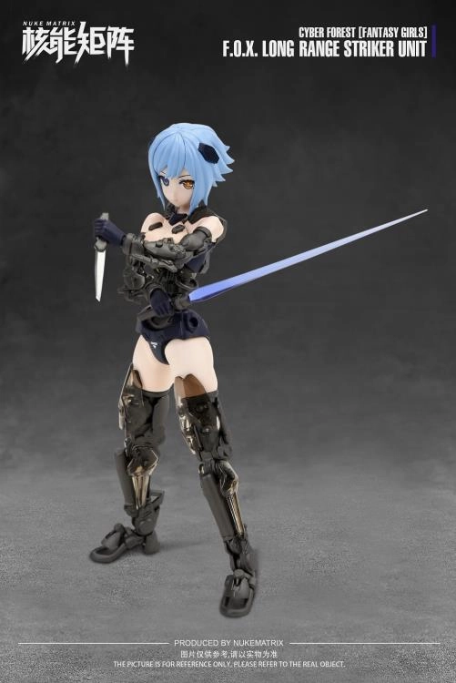 Nuke Matrix Fantasy Girls Cyber Forest F.O.X. Long-Range Striker Unit Vivienne Hayha Model Kit