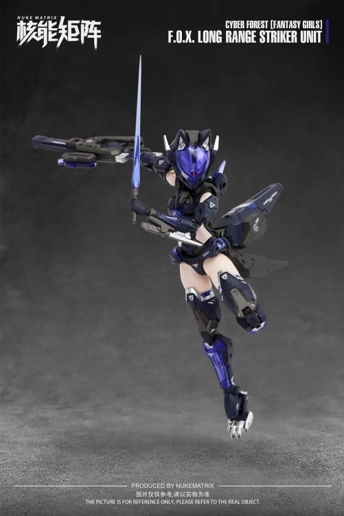 Nuke Matrix Fantasy Girls Cyber Forest F.O.X. Long-Range Striker Unit Vivienne Hayha Model Kit