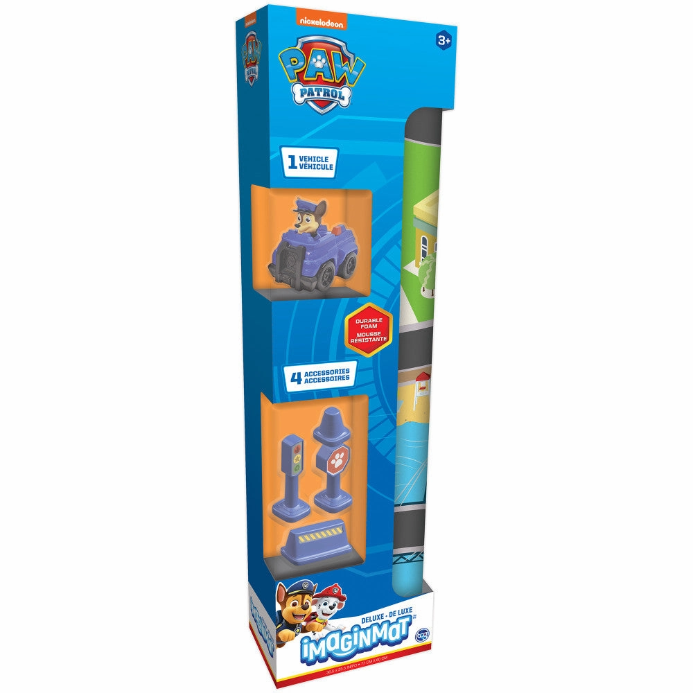 Paw Patrol Imaginmat Deluxe Playmat & Toy Car Set, 30.5 x 20.5 Inches