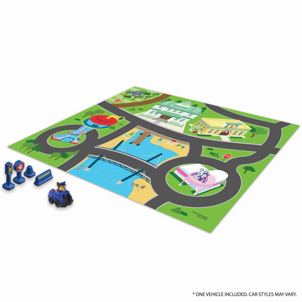 Paw Patrol Imaginmat Deluxe Playmat & Toy Car Set, 30.5 x 20.5 Inches