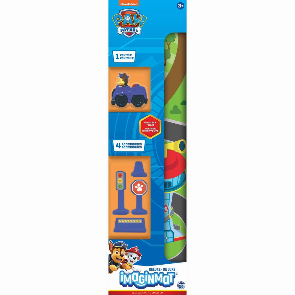Paw Patrol Imaginmat Deluxe Playmat & Toy Car Set, 30.5 x 20.5 Inches