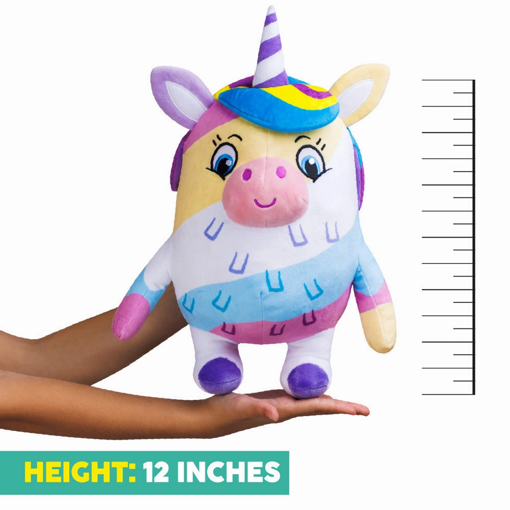 Piata Smashlings 12 inch Luna the Unicorn Plush Toy with Digital Game Code