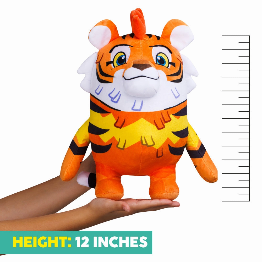 Piata Smashlings Series 1 Mo the Tiger 12 inch Plush Toy with Digital Game Code